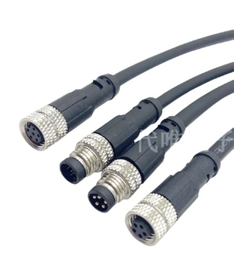 Ip67 M8 Sensor Connector Cable Waterproof Plug Maleandfemale Straight