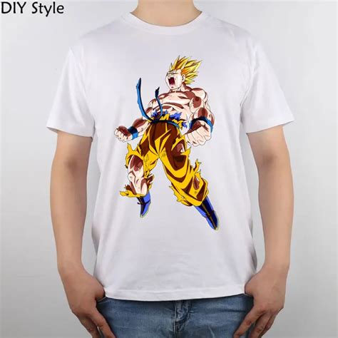 Goku Ssj T Shirt Top Pure Cotton Men T Shirt New Design High Quality In