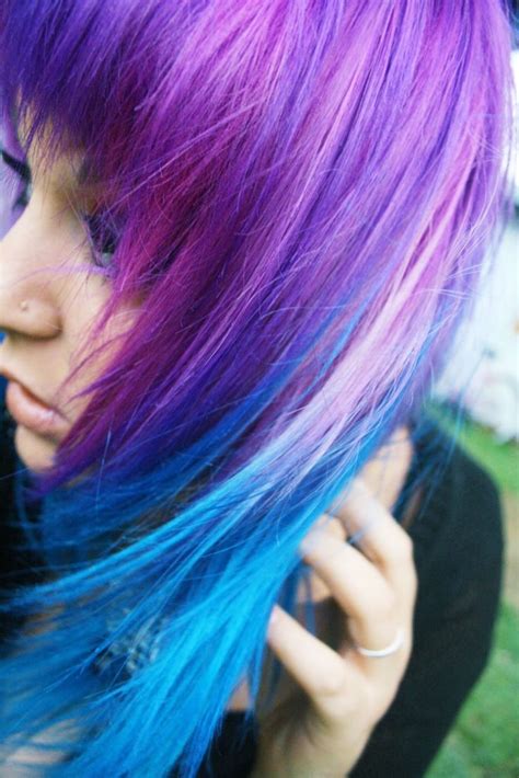Also, it can be applied on. purple fade to blue | Hair : Color Me Crazy | Pinterest