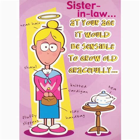 What to get for sister in law birthday. Funny Birthday Card Messages for Sister Sister In Law ...
