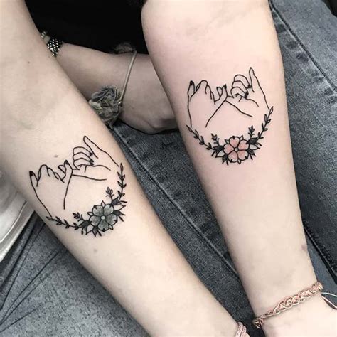 The gals share a tattoo of two broken hearts on their fingers. 63 Cute Best Friend Tattoos for You and Your BFF | StayGlam