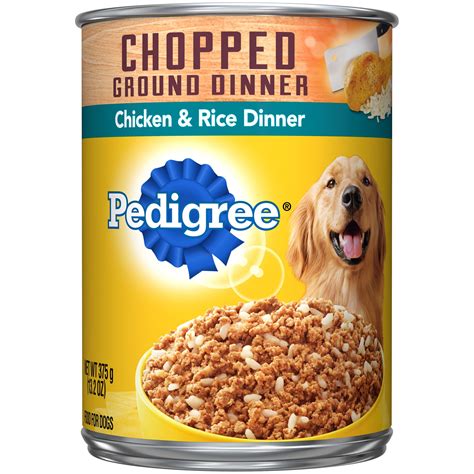 Don't choose a cheap one from the discount or grocery store. Pedigree Traditional Ground Dinner with Chicken & Rice ...