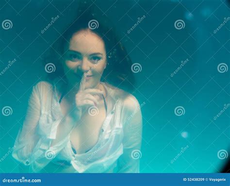 Underwater Girl Wearing Bikini In Swimming Pool Stock Image Image Of