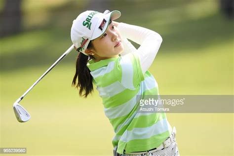 Momoka Miura Of Japan Hits Her Second Shot On The 2nd Hole During The