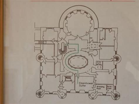 Culzean Castle Top Floor Plan Eisenhower Suite Marked At Bottom One