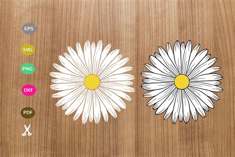 Daisy Svg Cut File Daisy Silhouette Flower Svg For Cricut