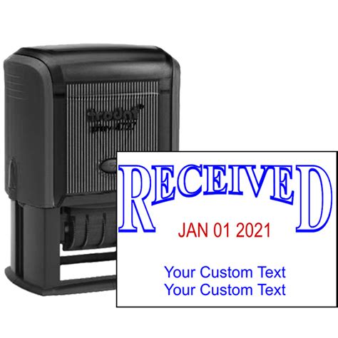 Received Custom Date Stamp Simply Stamps