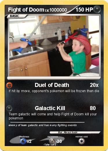 Pokémon Fight Of Doom Duel Of Death My Pokemon Card