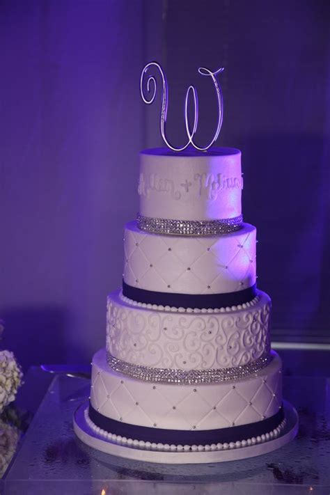 4 Tier Wedding Cake Pretty Wedding Cakes Purple Wedding Cakes Dream