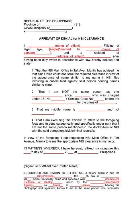 How To Apply For An Nbi Clearance In The Philippines Fab Ph Affidavit