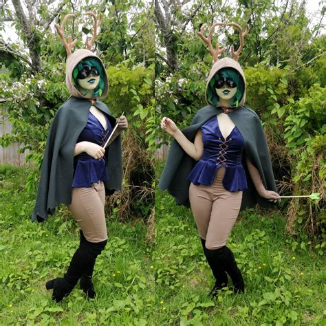 oc my huntress wizard cosplay everything is sewn or crafted by me except for the boots