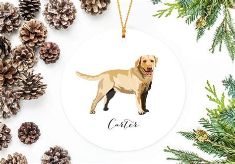 Etsy Labrador Ornament Personalized Christmas Ornament Dog T
