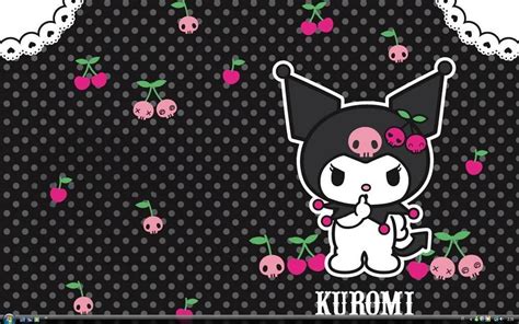 Kuromi Cherry Wallpaper Background Theme Desktop My Melody