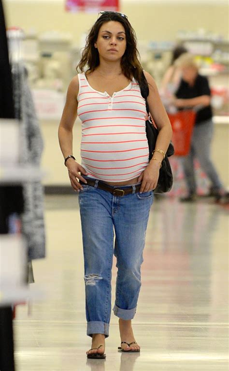 Pregnant Mila Kunis Shops As Ashton Kutcher Snaps Toy Pics From Set E Online