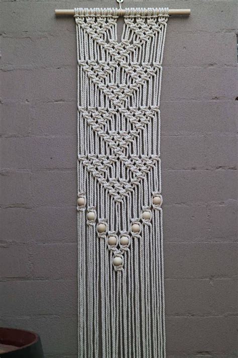 Detailed Macrame Wall Hanging Pattern And Knot Guides With Coloured Photos And Step By Step