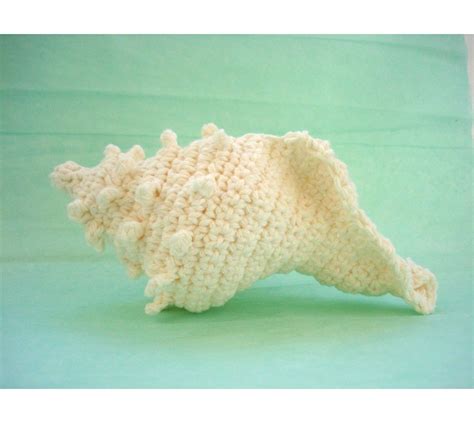 Conch Sea Shell Crochet Ornament Amigurumi Crochet Ornaments Crochet