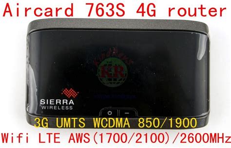 Sbloccato Sierra Aircard 763s 4g Mifi Router Con Sim Carta Usb Wi Fi