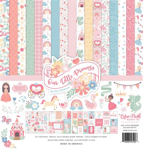 Echo Park Collection Kit 12X12-Our Little Princess - 793888095007