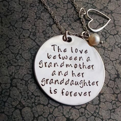 Grandmother Granddaughter Necklace The Love Between A Etsy