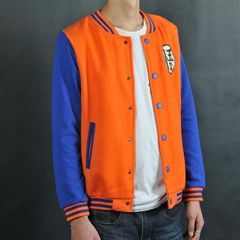 Dragon ball varsity jacket orange. Dragon Ball Z Son Goku Jacket | dragonballzmerchandise.com