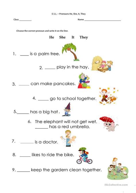 Use of he & shekids will learn about he & she and practice. Pronouns - He, She, It, They in 2020 (With images ...