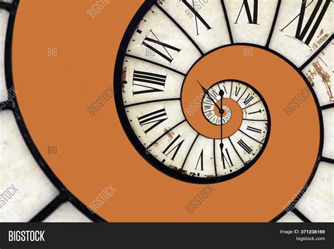 Spiral Clock Twisted Image And Photo Free Trial Bigstock