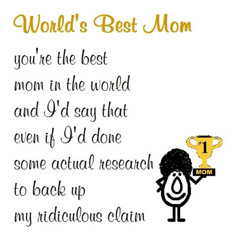 Worlds Best Mom A Funny Poem Free Fun Ecards Greeting Cards 123