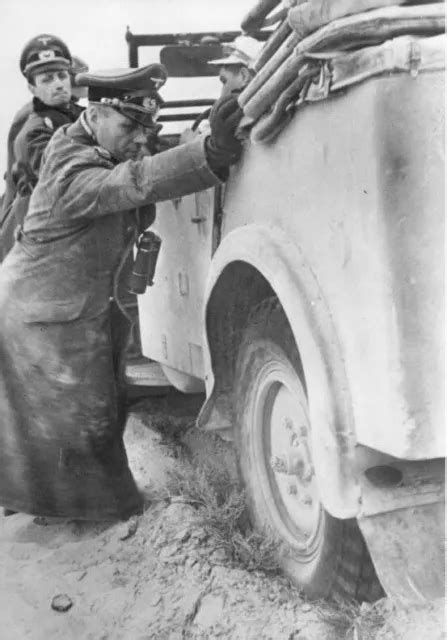 Ww Photo Wwii German General Erwin Rommel Afrika Korps World War
