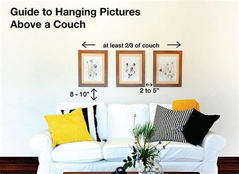 Easy Tips For Hang Pictures Above A Couch Utr Decorating