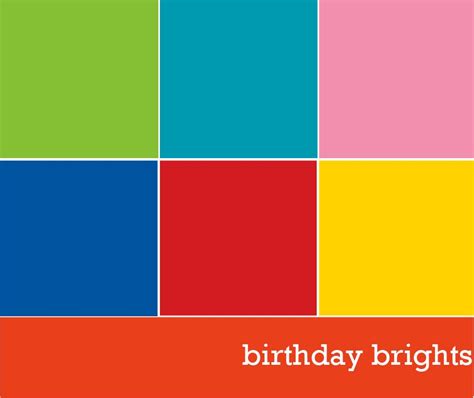 Birthday Brights Color Palette Bright Pie Chart