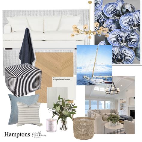 Hamptons Interior Design Mood Board By Watkins Design Co Style