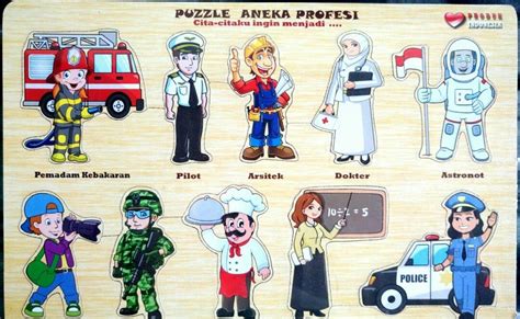 To explore more similar hd image on pngitem. 33 Gambar Kartun Macam Profesi- Puzzle Edukasi Tema Transportasi Hewan Buah Profesi Binatang ...