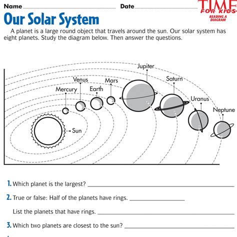 Free Printable Astronomy Worksheets
