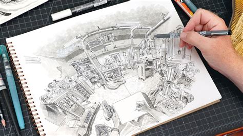 Ink Drawing Expert Tips To Get You Started Point Perspective