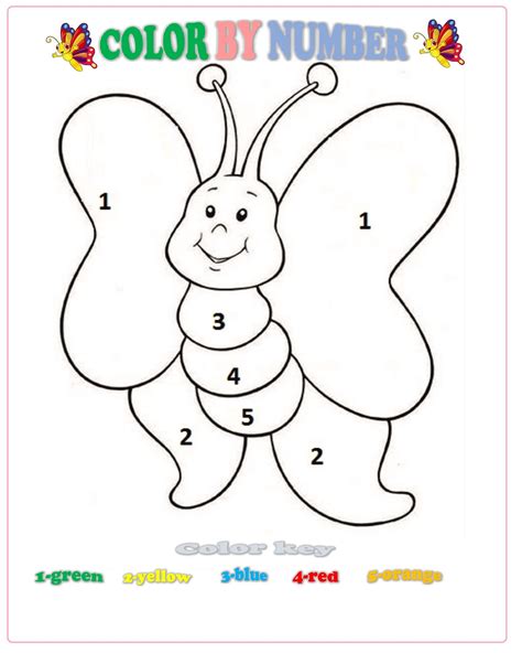 Fun Color By Numbers For Kids 101 Coloring Free Printable Color By