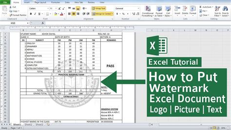 Update Imagen Excel Watermark In Background Thptletrongtan Edu Vn