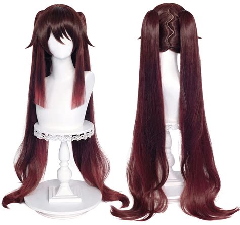 Buy Wiggy Mermaidsl Brown Pigtails Wig For Hu Tao Cosplay Wig Anime