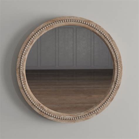 Kelly Clarkson Home Elle Round Wood Accent Mirror And Reviews Wayfair