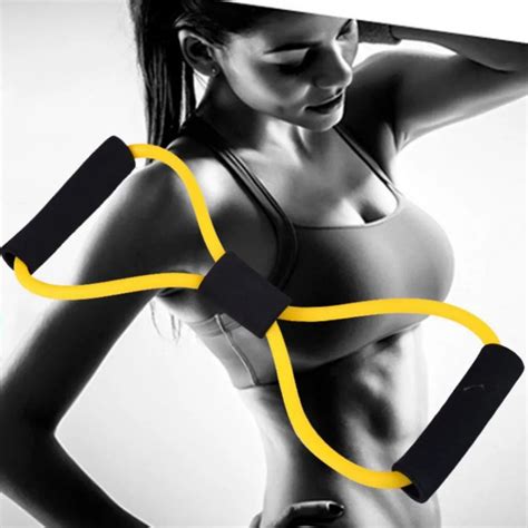 8 Word Chest Developer Rubber Loop Latex Resistance Bands Gym Fitness Equipment Stretch Yoga