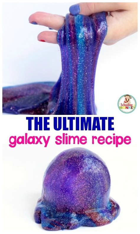How To Make A Creative Galaxy Slime Recipe Diy Galaxy Slime Galaxy