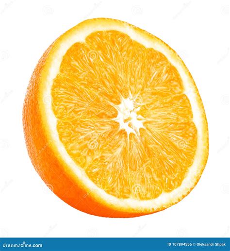 Half Of Orange Isolated On A White Background Stock Photo Image Of