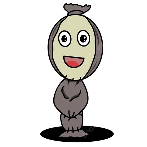 Indonesian Funny Pocong Ghost Cartoon Vector Indonesian Ghost Inghost