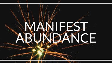 Enhance Your Powers to Manifest Abundance - YouTube
