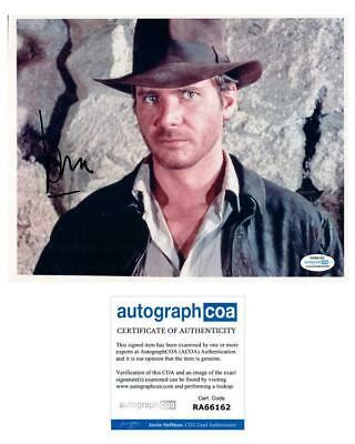 Harrison Ford Autographed Signed X Photo Indiana Jones Acoa
