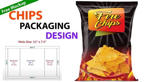 Chips Packet Design In Illustrator Cc Tutorial Productpackaging