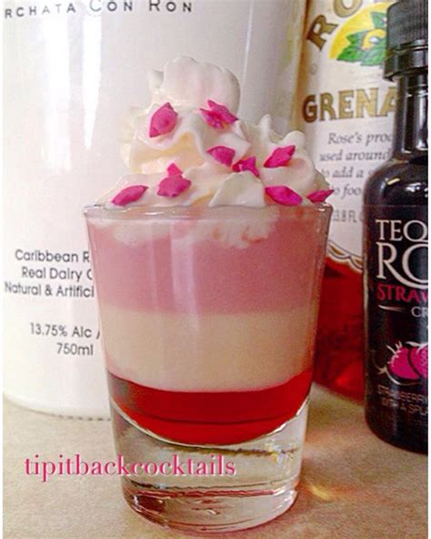 You cannot taste the tequila in it. French Kiss Shot Ingredients: 1/2 oz RumChata 1/2 oz Tequila Rose Strawberry Cream 1/2 oz ...