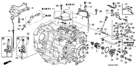 2004 Honda Accord Transmission Parts Diagram