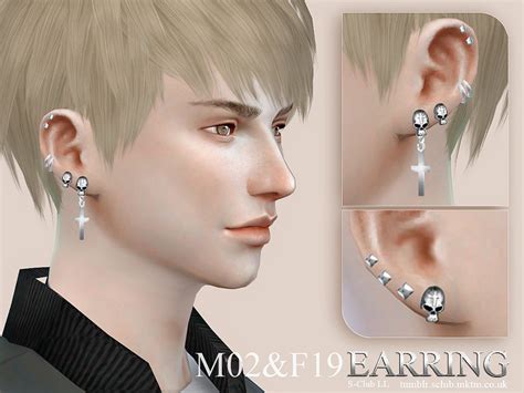 Ear Cuff Piercing Earrings The Sims 4 P4 Sims4 Clove Share Asia