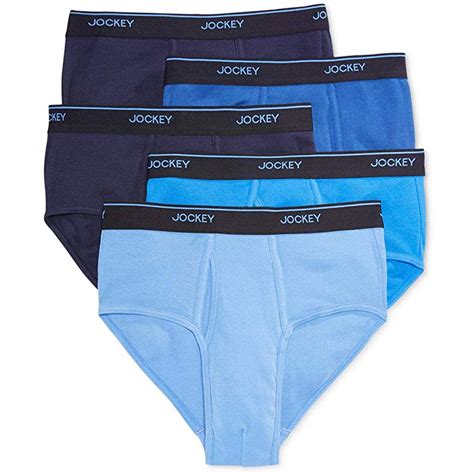 Jockey Jockey Mens Stay Cool Mid Rise Underwear Brief 5 Pack