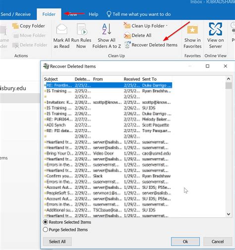 How To Recover Deleted Folder In Outlook Escons